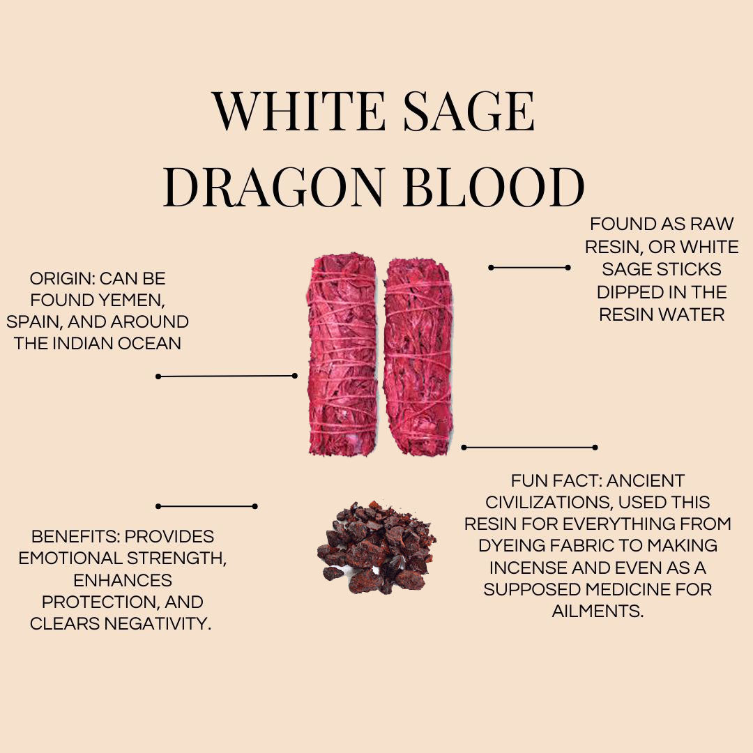 Dragon's Blood White Sage Herbal Stick
