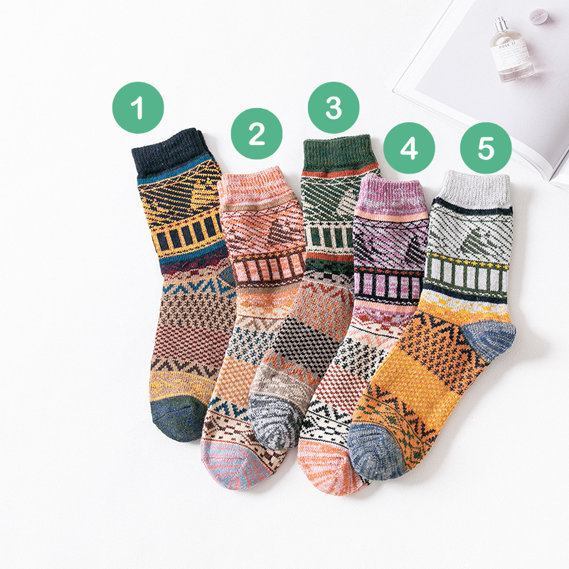 Patterned Knit Socks