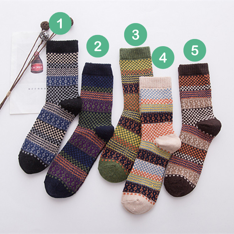 Geometric Knit Socks