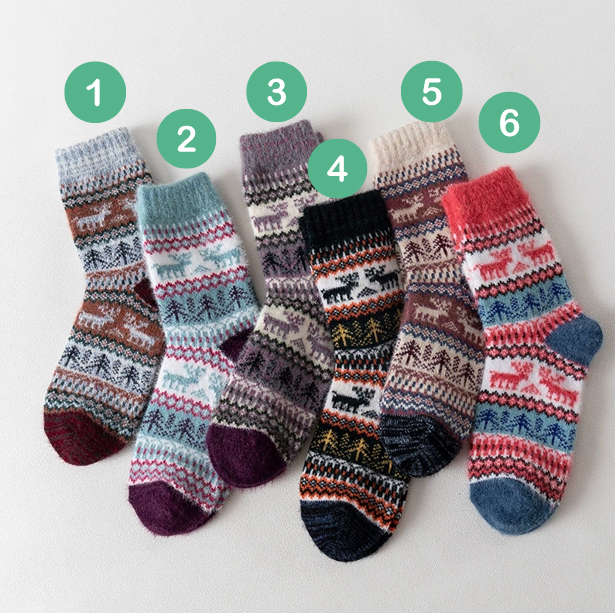 Fluffy Nordic Socks