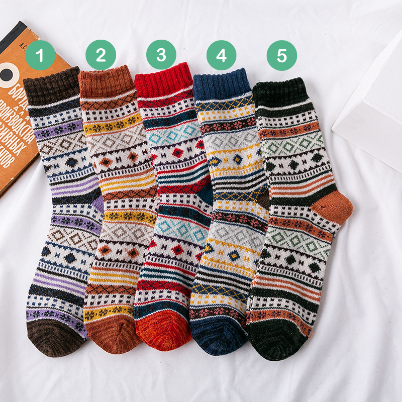 Fair Isle Style Socks