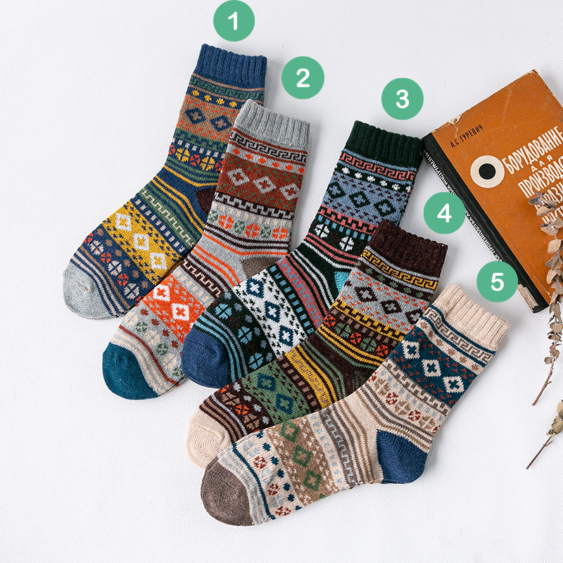 Multi-Banded Pattern Socks